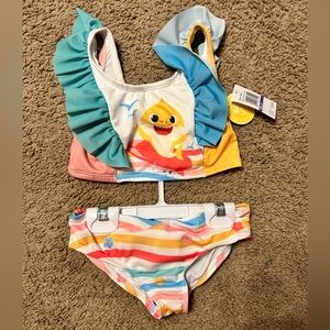 *Sold On MERC* Baby Shark 2 piece toddler swimsuit